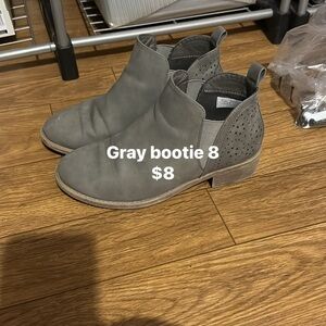 Gray Ankle Booties